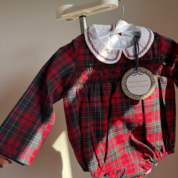 Edgehill Collection x Darby Fallon Clark Gunner Plaid Peter Pan Collar Bubble - Picture 5 of 8